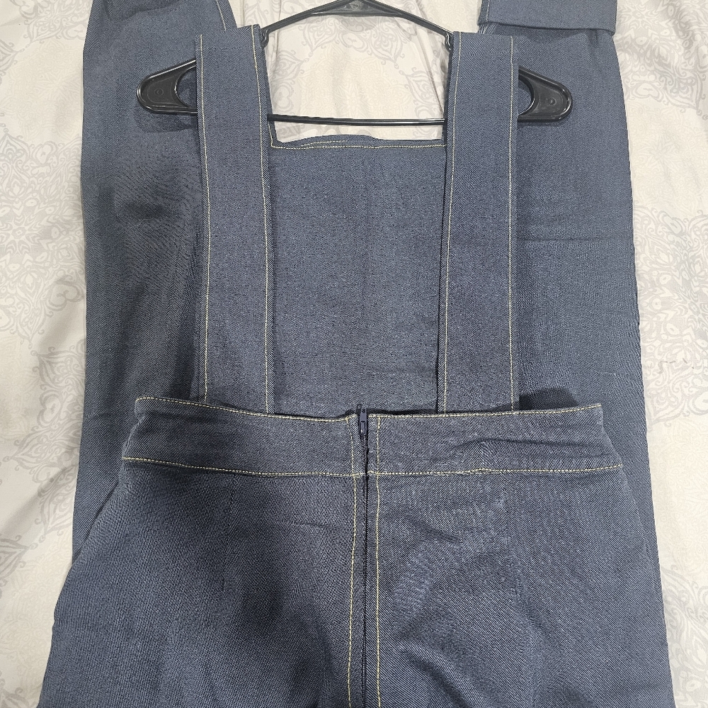 Unique Vintage Dark Denim Overalls - Picture 11 of 12